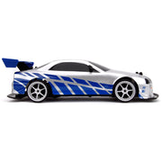 Fast & Furious Remote Control Car Brian's Nissan Skyline GT-R (R34) 1:10 Scale