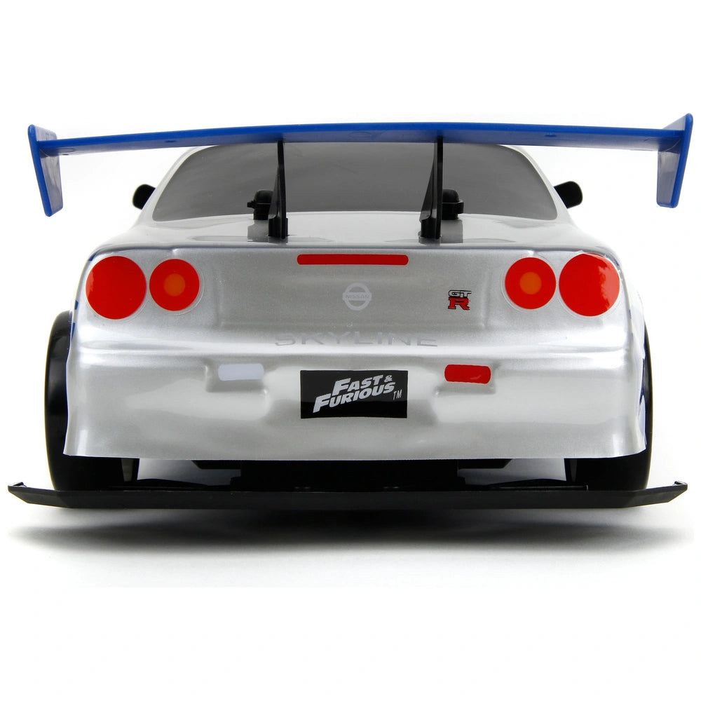 Fast & Furious Remote Control Car Brian's Nissan Skyline GT-R (R34) 1:10 Scale