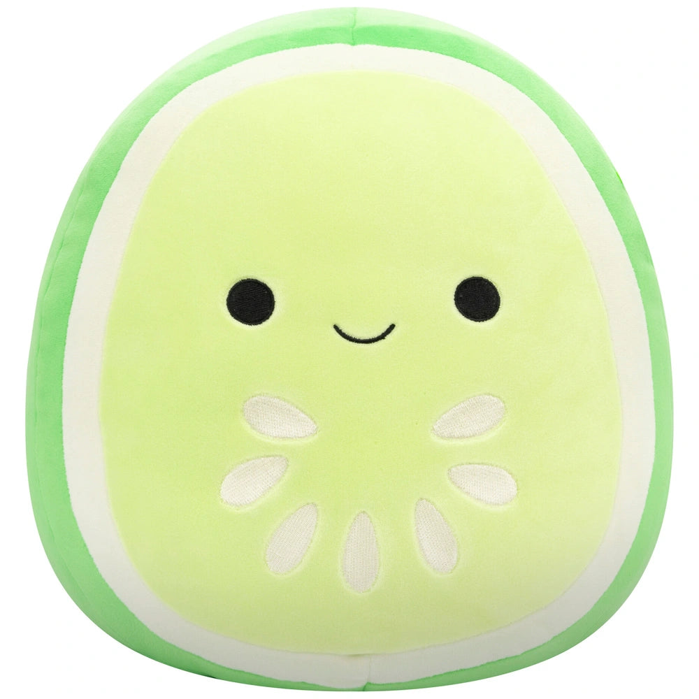 Original Squishmallows Plush Carmichael the Green Cucumber Slice 30cm