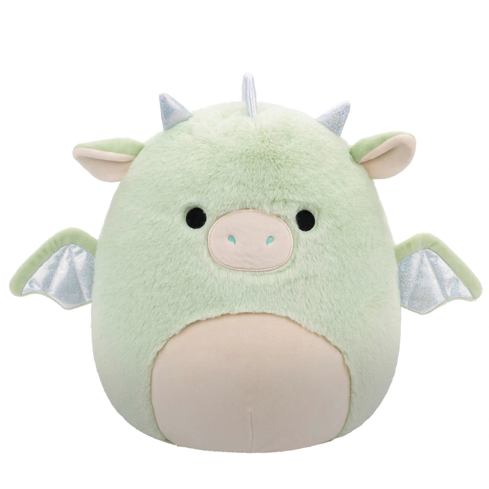 Original Squishmallows Fuzz-A-Mallows Plush Drew the Green Dragon 30cm