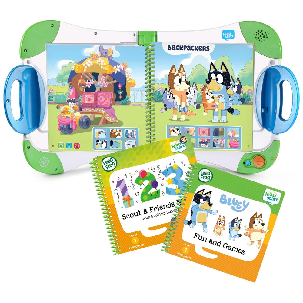 LeapFrog LeapStart Bluey Interactive Learning System Bundle