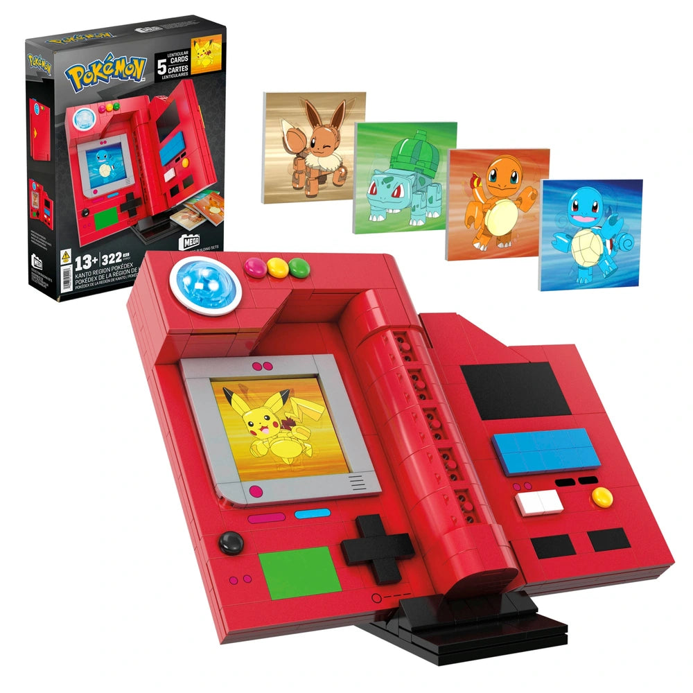 MEGA Building Blocks Pokémon Kanto Region Pokédex 322 Piece Set