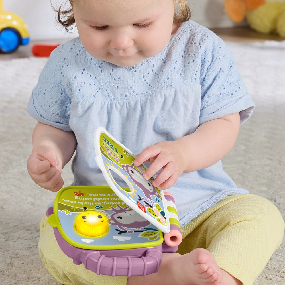 Fisher-Price Toy Purple Monkey Musical Storybook