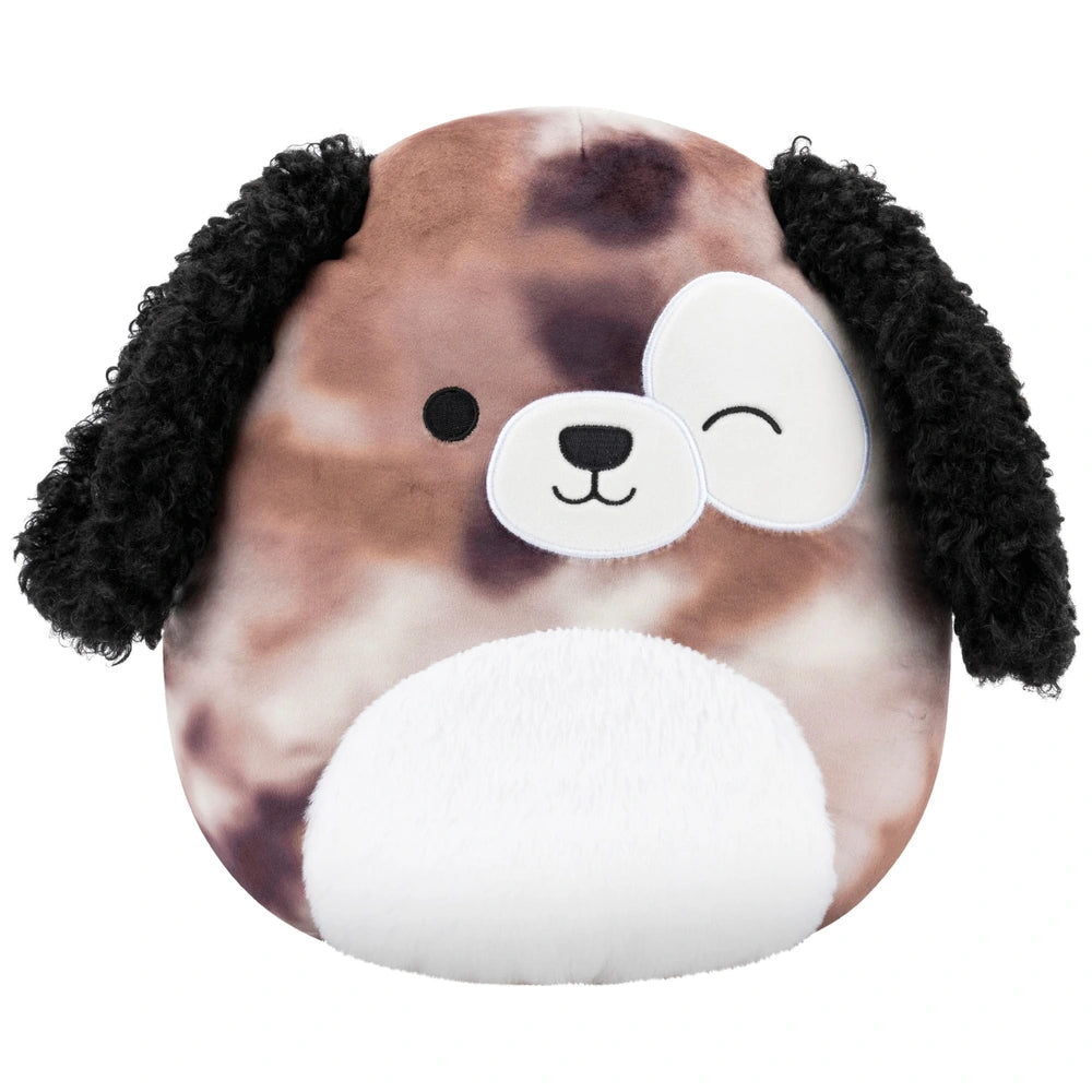 Original Squishmallows Plush Zerdan the Brown Marbled Dog 30cm