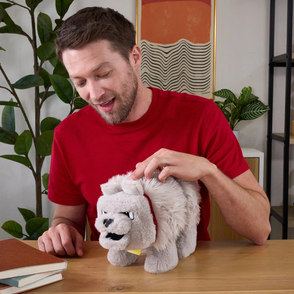 Minecraft Movie Interactive Plush Dennis the Wolf