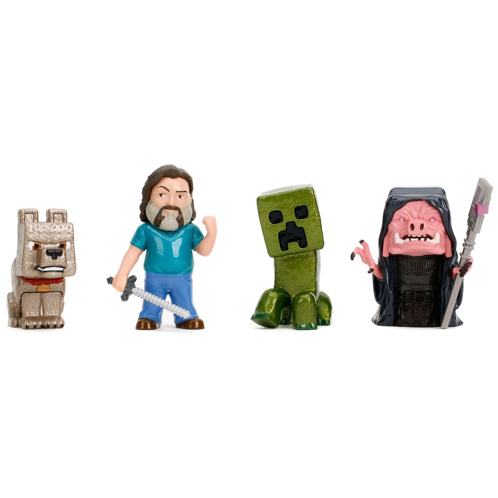 Minecraft Movie Diecast 6cm Figures 4 Pack