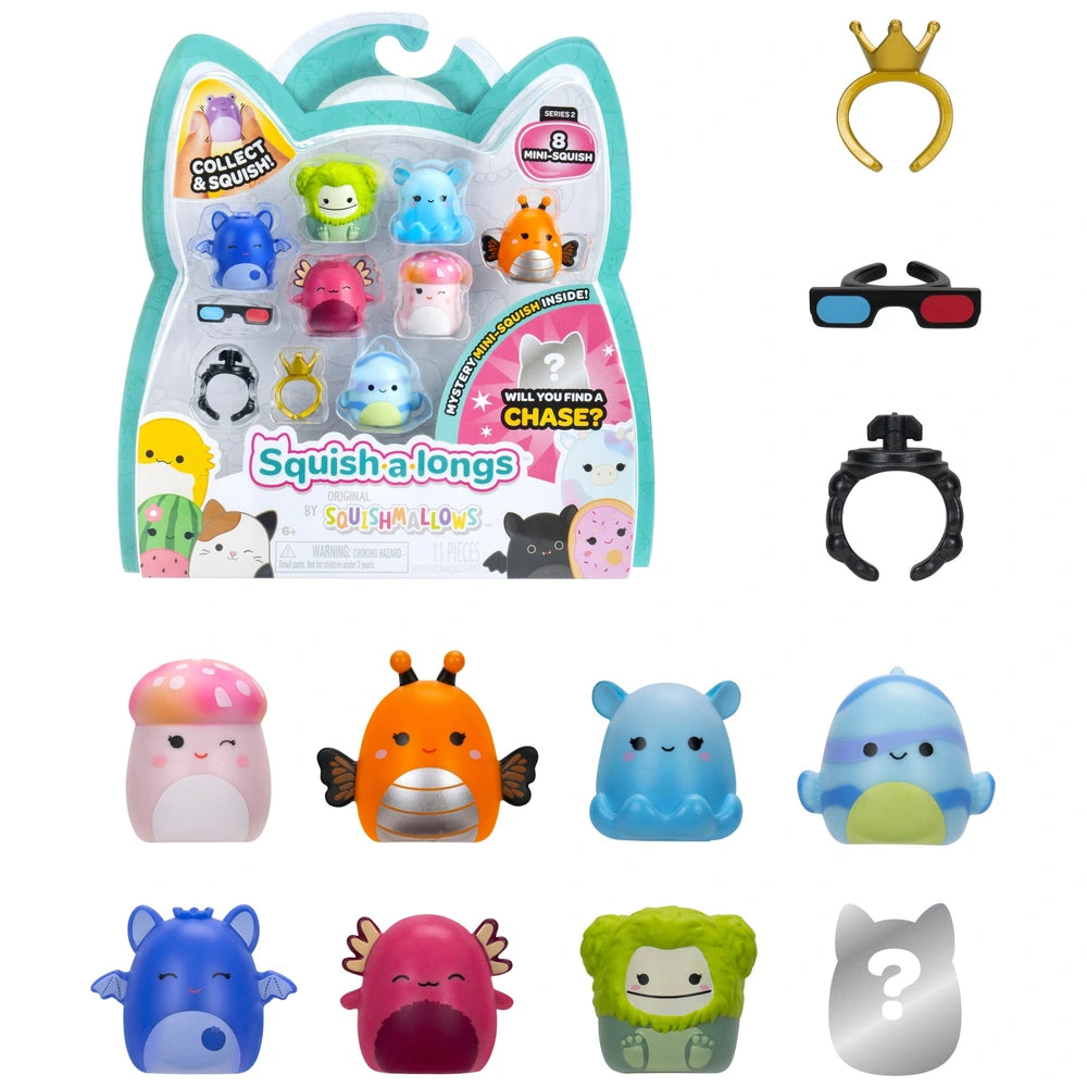 Original Squishmallows Squish-a-Longs Series 2B 8 Pack