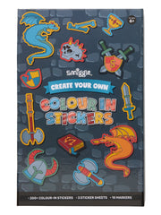 Dragon Trails Colour In Stickers Book Activity Box