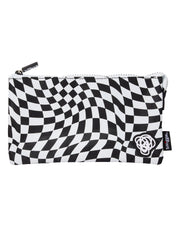 Check Triple Pocket Pencil Case