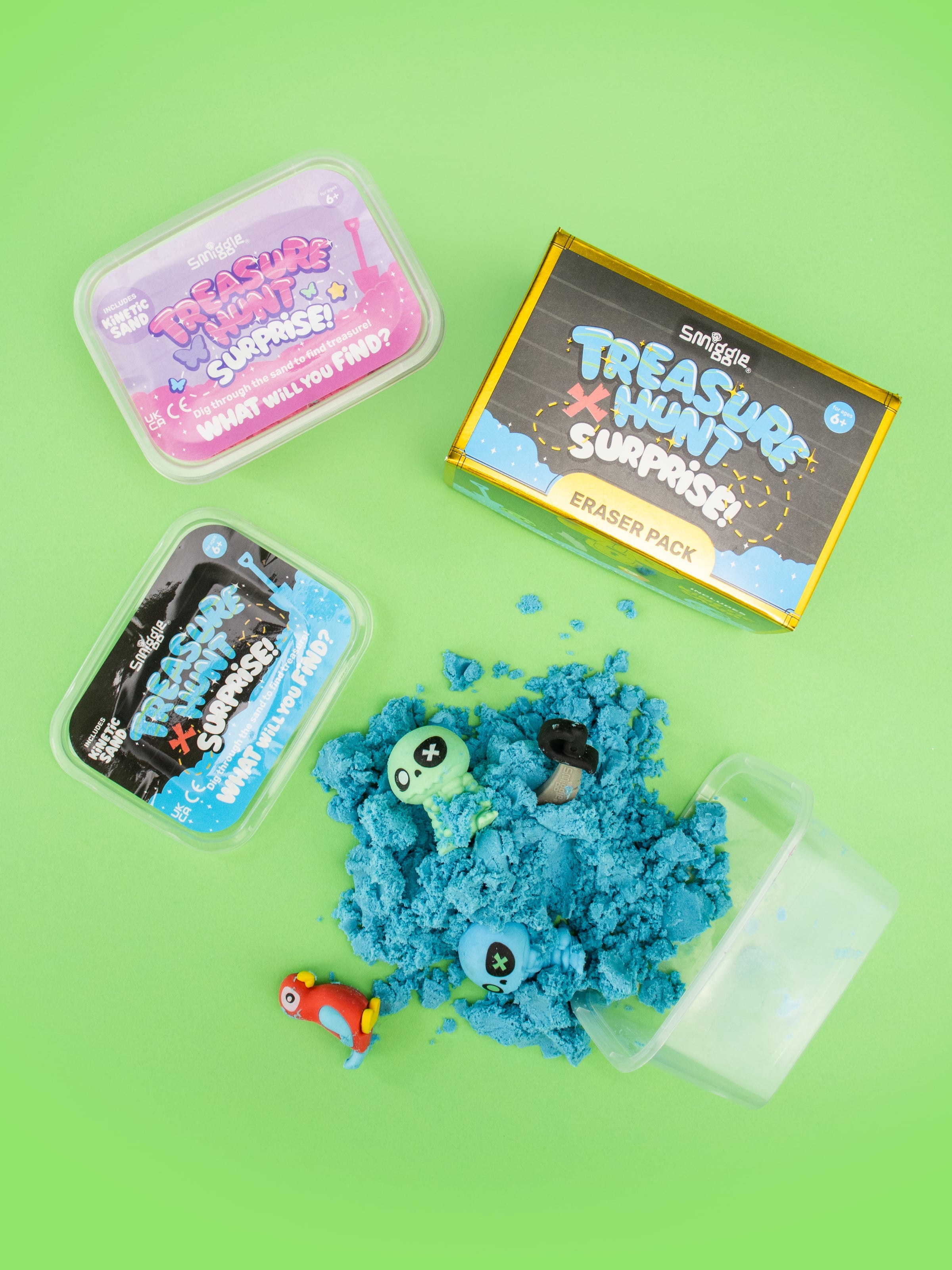 Treasure Hunt Surprise Eraser Pack