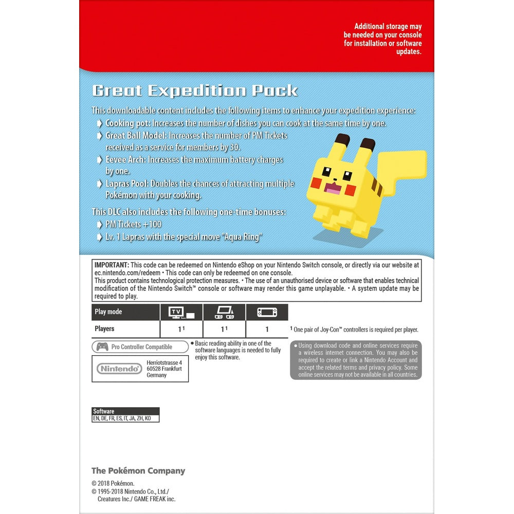 Great Expedition Pack Nintendo Switch Digital Download