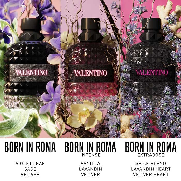 BORN IN ROMA UOMO
Extradose Eau De Parfum