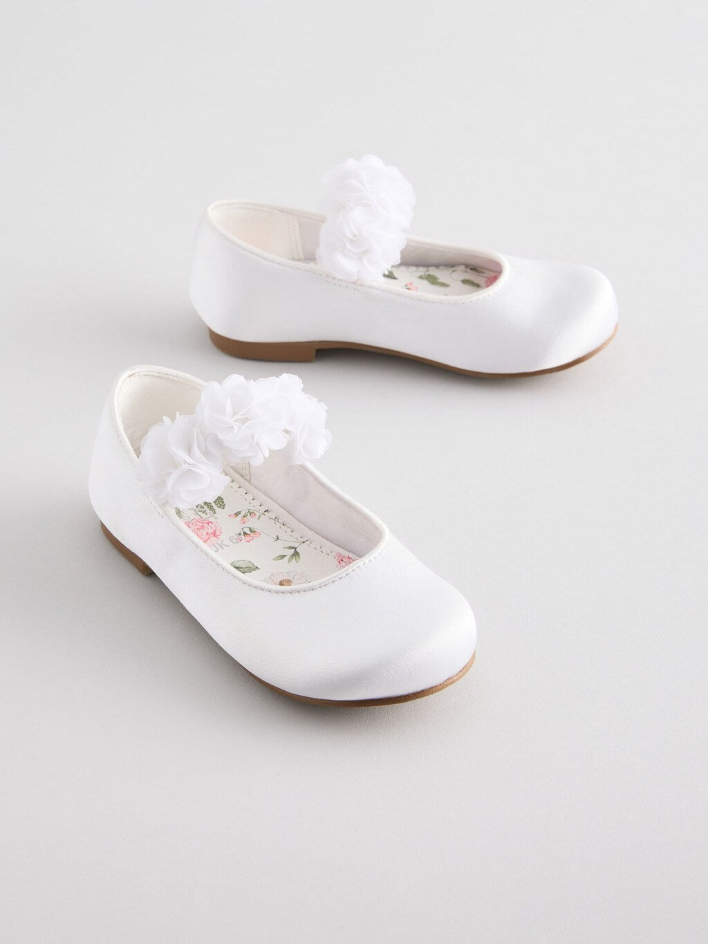 Satin Flower Girl Occasion Corsage  Shoes