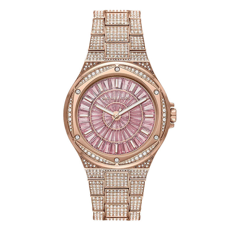 Michael Kors Ladies Watch Lennox 41mm Rose Gold MK6992