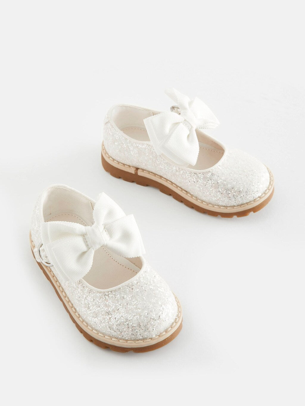 Flower Girl Touch Fastening Bow Shoes