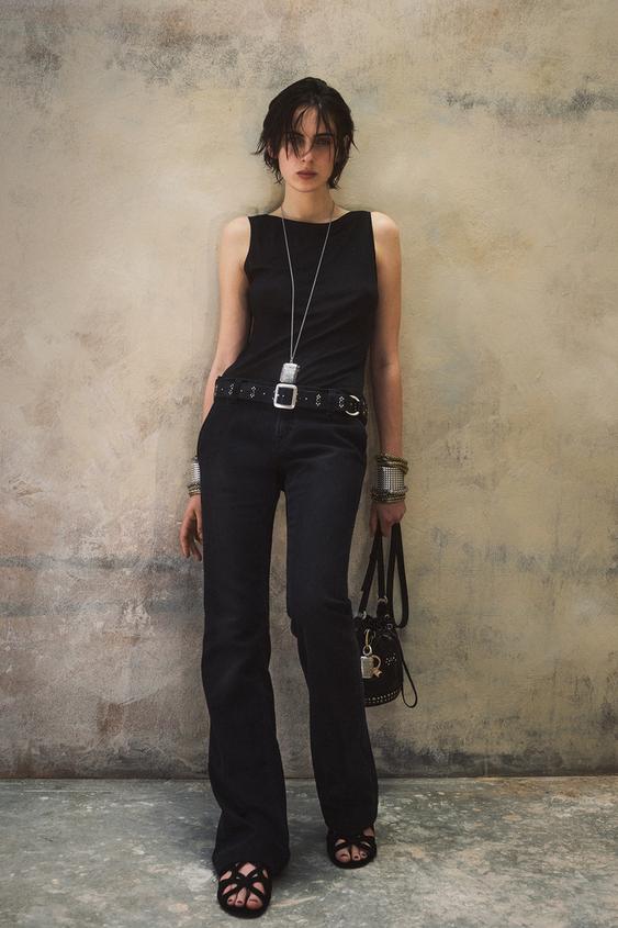 ZARA KATE MOSS X ZARA LOW-RISE FLARE JEANS