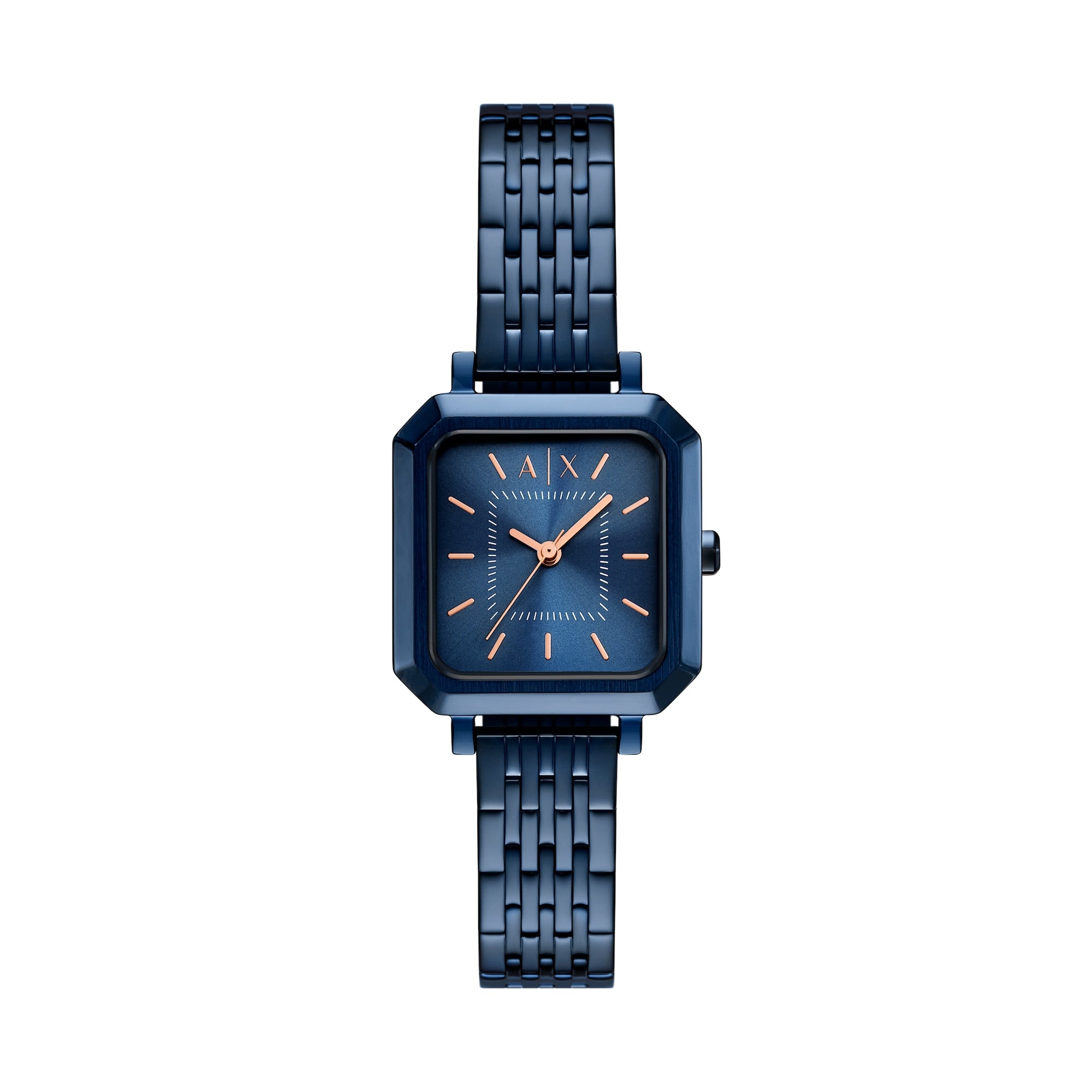 Women's Three-Hand Blue Stainless Steel Watch