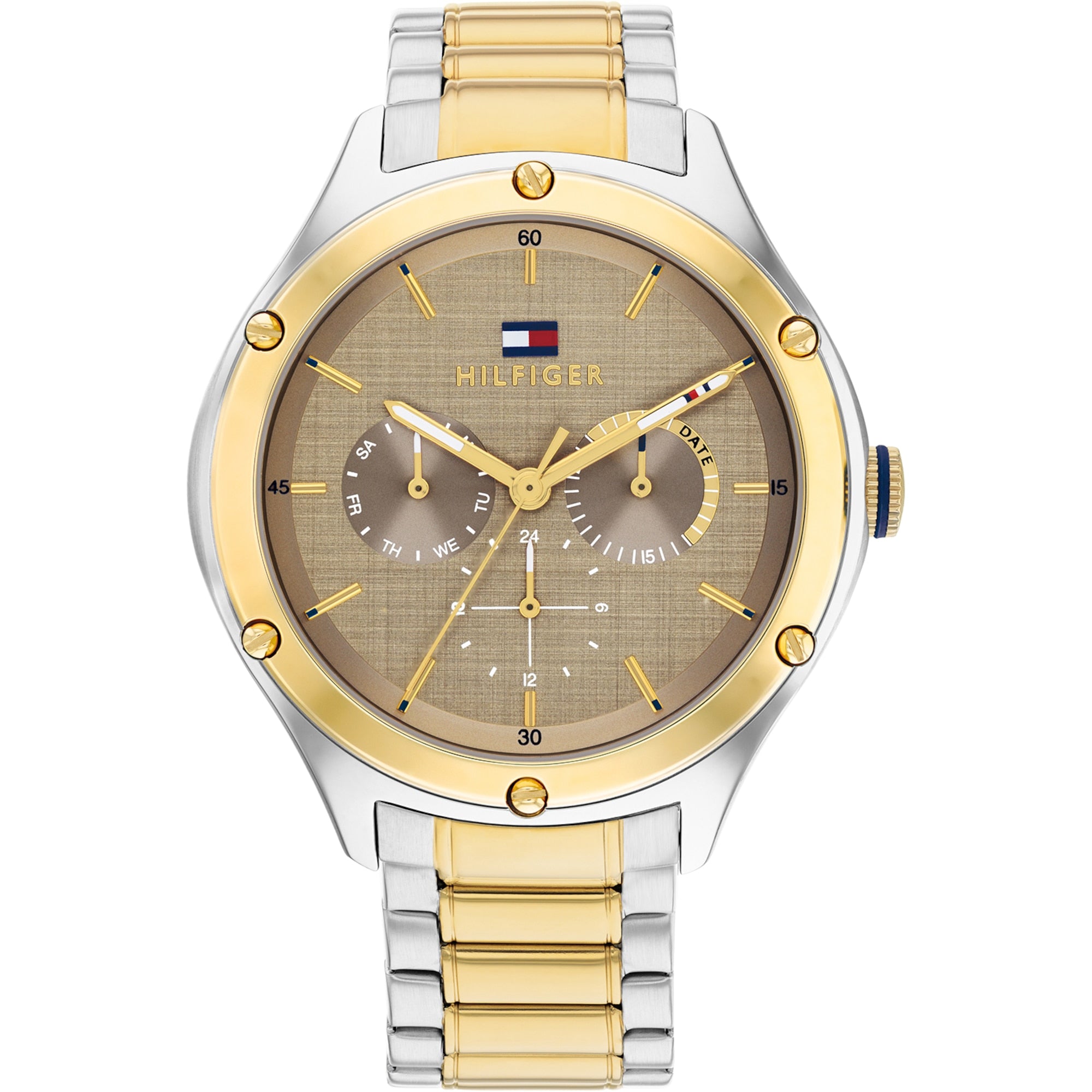 Women's Brown Dial Two Tone Stainless Steel Bracelet Watch