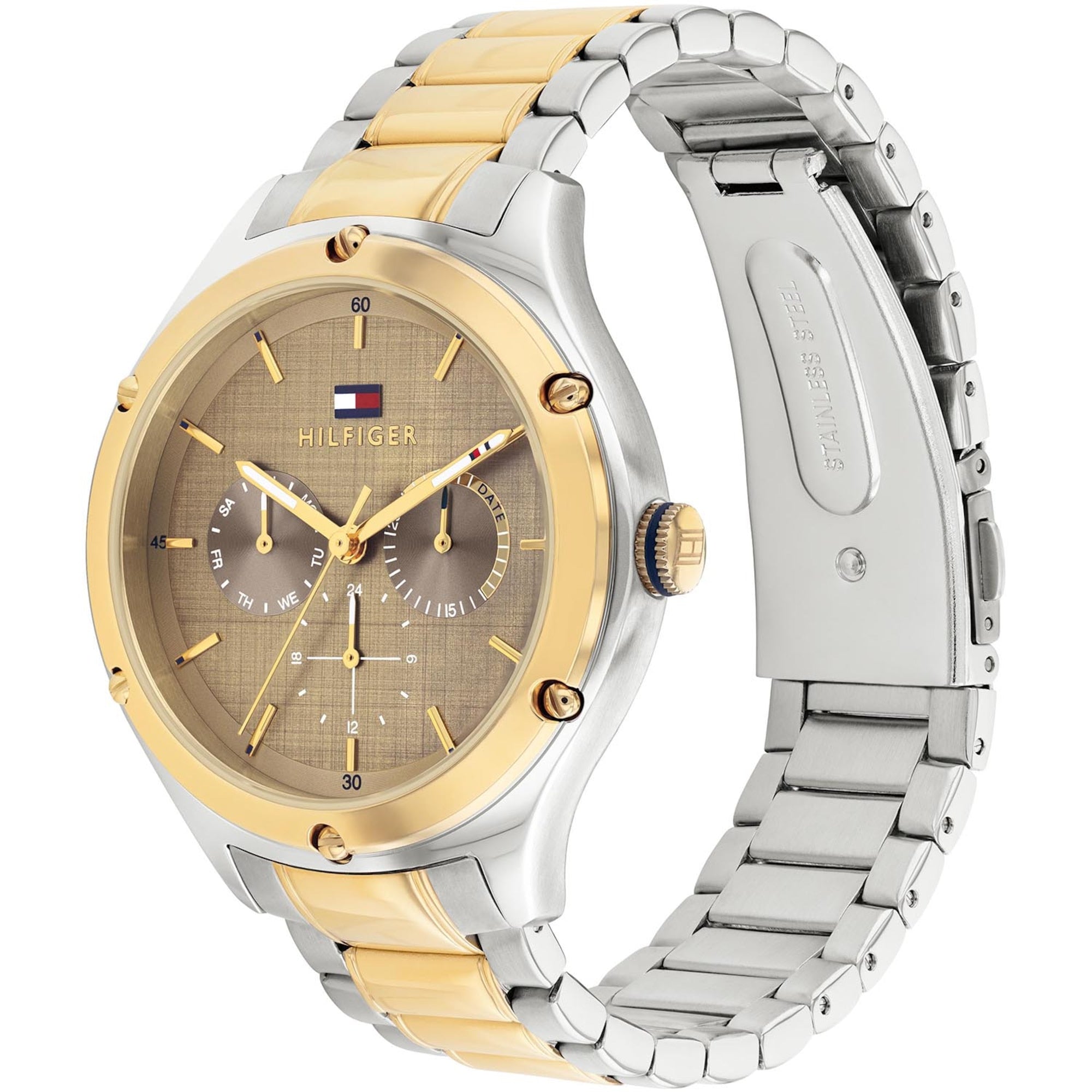 Women's Brown Dial Two Tone Stainless Steel Bracelet Watch