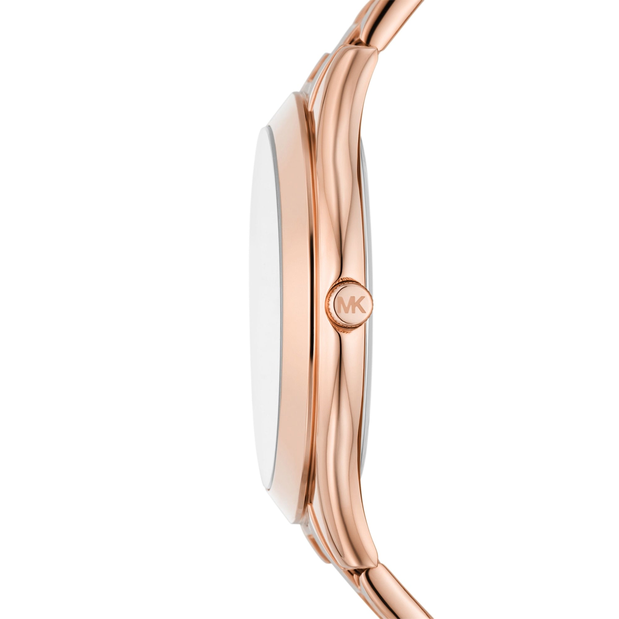 Women's Slim Runway Rose Tone Bracelet Watch