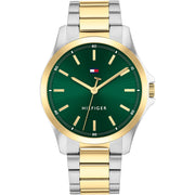 Men's Two Tone Stainless Steel Gold Plated Bracelet Watch