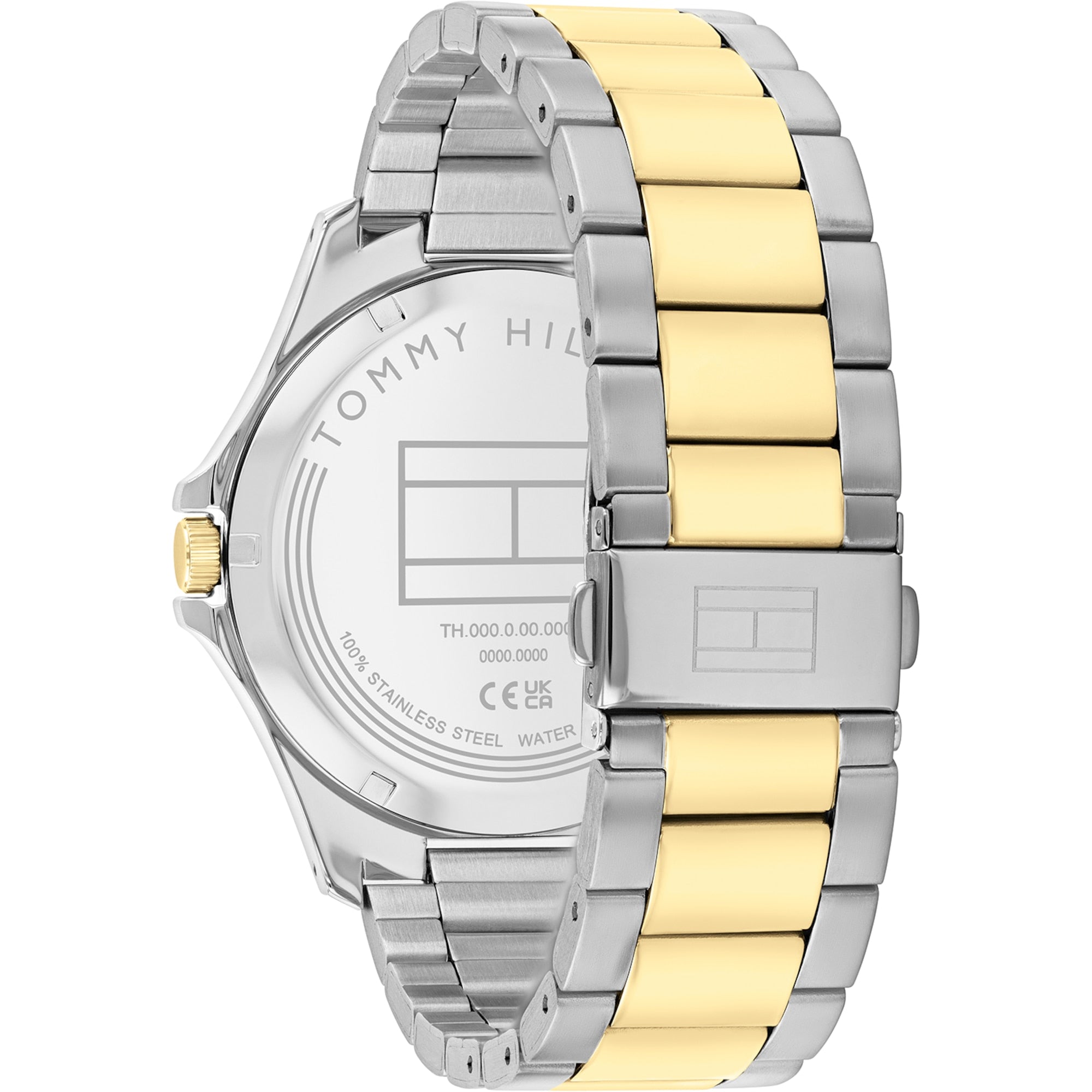 Men's Two Tone Stainless Steel Gold Plated Bracelet Watch