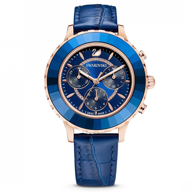 Swarovski Watch Octea Lux Chrono Blue 5563480
