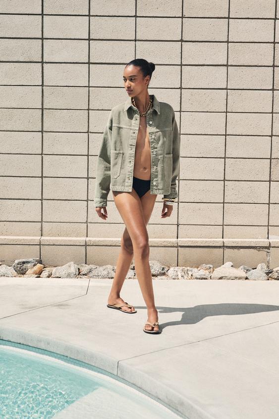ZARA Z1975 DENIM JACKET WITH POCKETS
