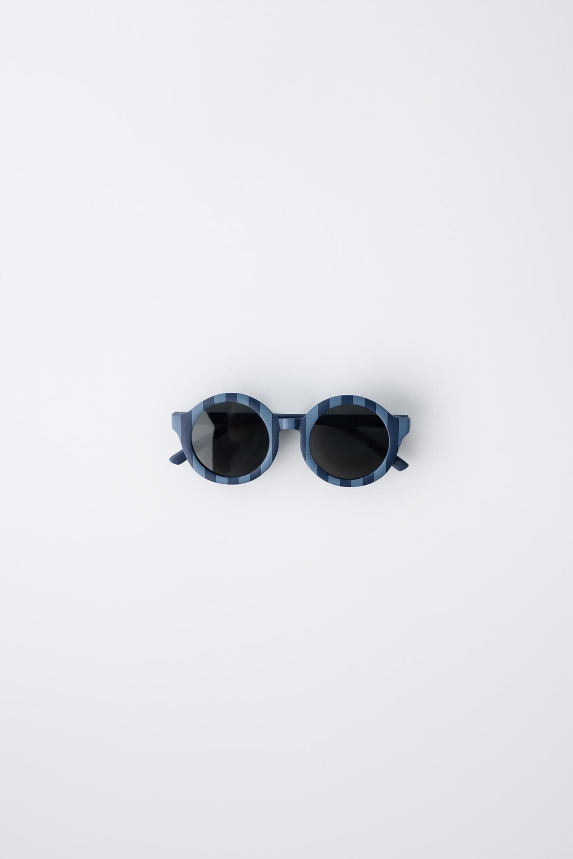 ROUND STRIPED SUNGLASSES