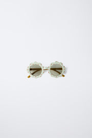 CHERRY PRINT FLOWER SUNGLASSES