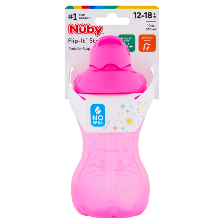 Nuby Flip-It Straw Toddler Cup 300ml 12-18m+