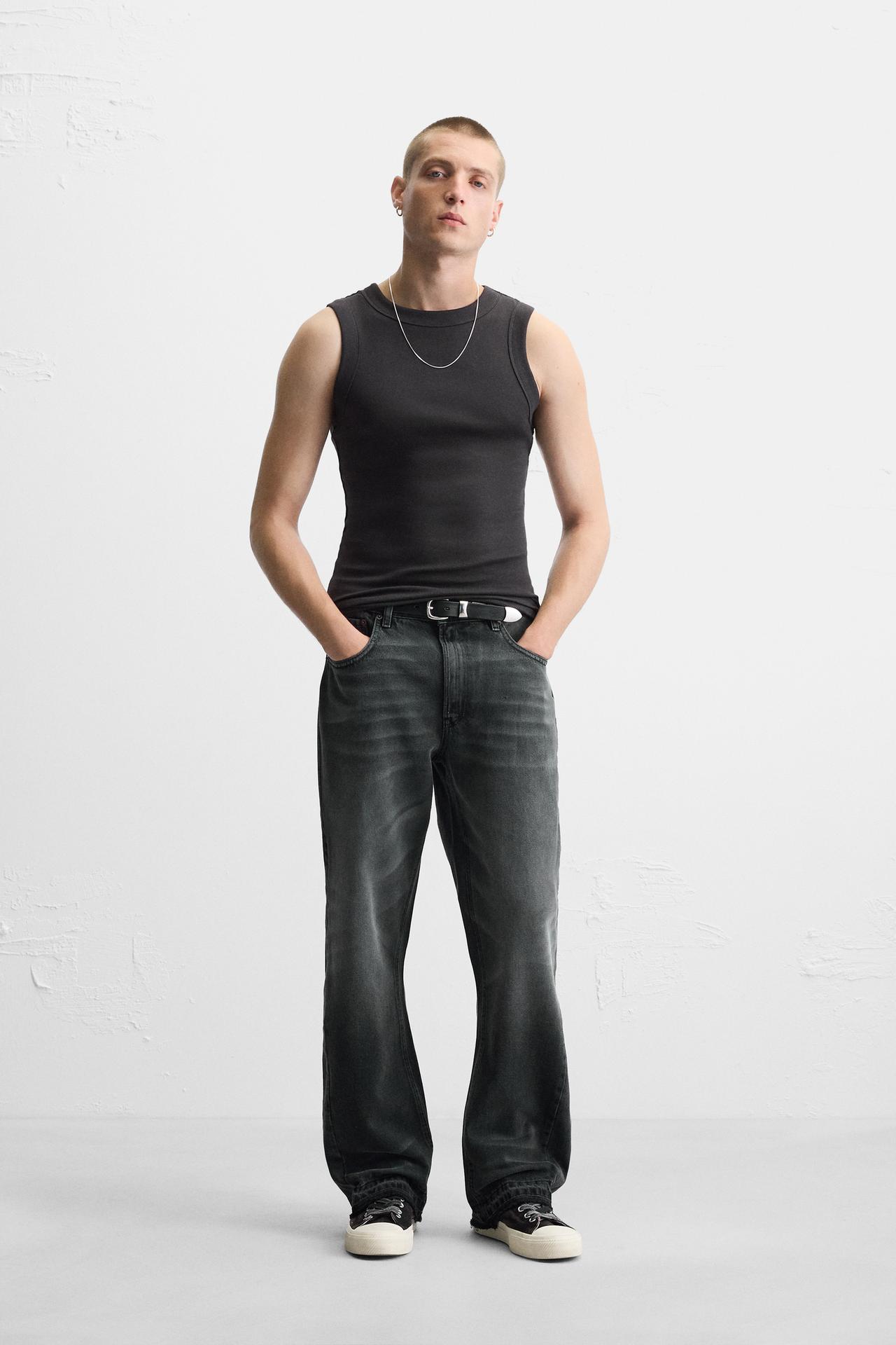 Flare Fit Jeans - Charcoal Grey