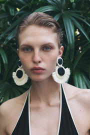 CONTRAST TEXTURED EARRINGS
