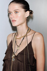 PACK OF 3 MEDALLION HORN NECKLACES