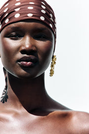 METAL FLOWER EARRINGS