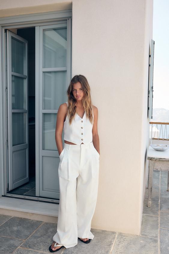ZARA PLEATED TROUSERS