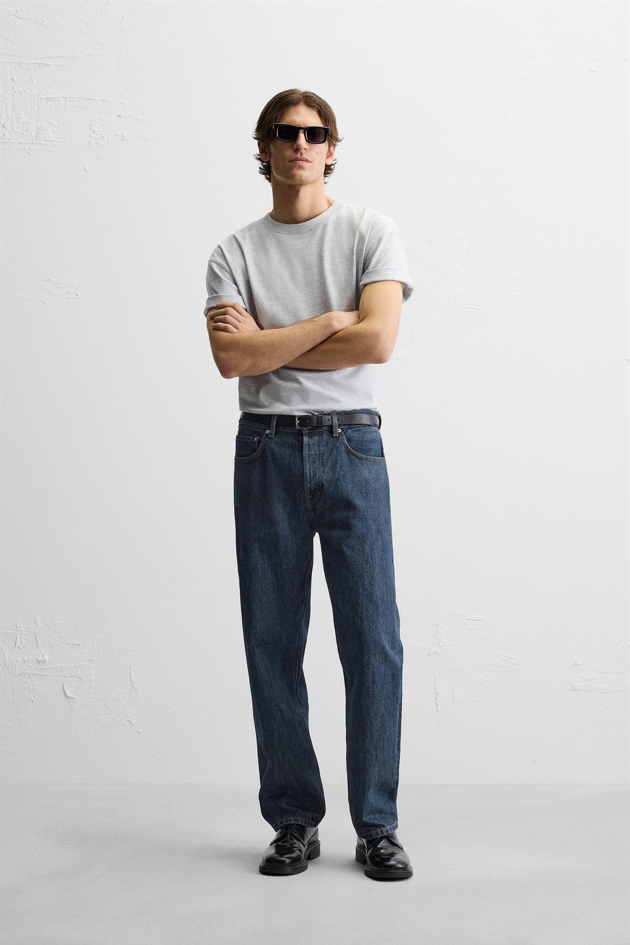 Straight-Leg Jeans - Blue
