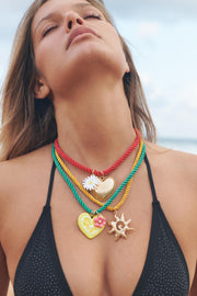 PACK OF 3 CORD CHARM NECKLACES