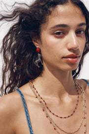 ZEBRA CIRCULAR EARRINGS