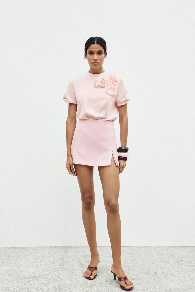 ZARA FLORAL T-SHIRT