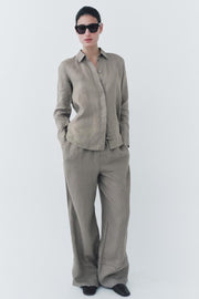 ZARA ZW COLLECTION 100% LINEN SHIRT