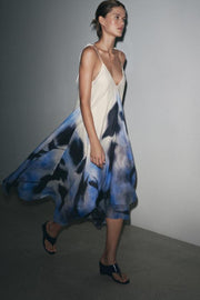 100% RAMIE PRINTED DRESS ZW COLLECTION