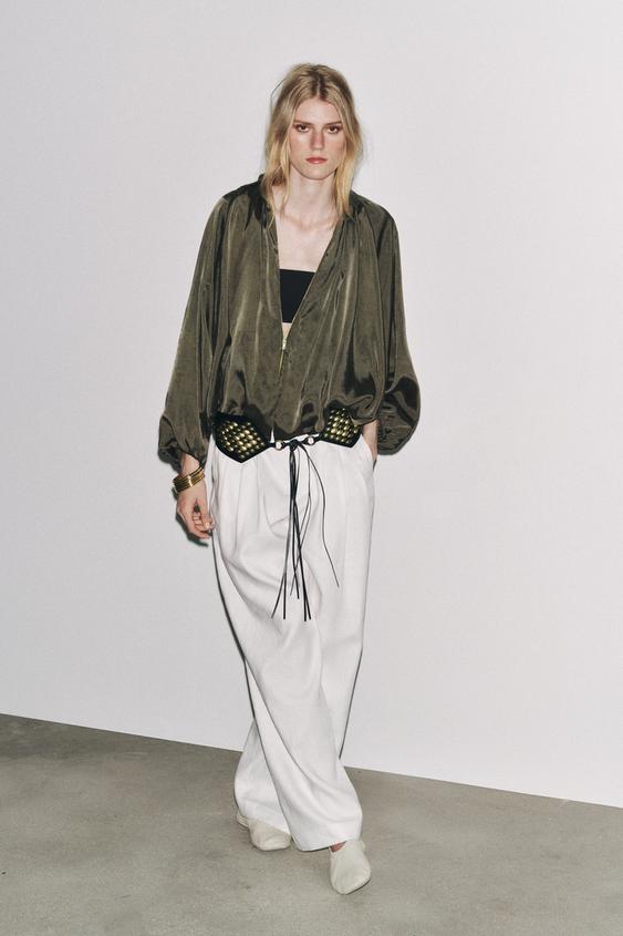ZARA PUFFED BOMBER JACKET - ZW COLLECTION