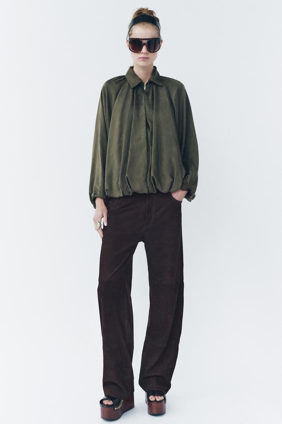 ZARA PUFFED BOMBER JACKET - ZW COLLECTION