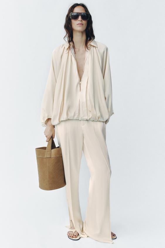ZARA PUFFED BOMBER JACKET - ZW COLLECTION