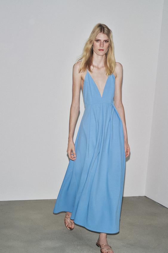 ZW COLLECTION LONG DRESS WITH TIES