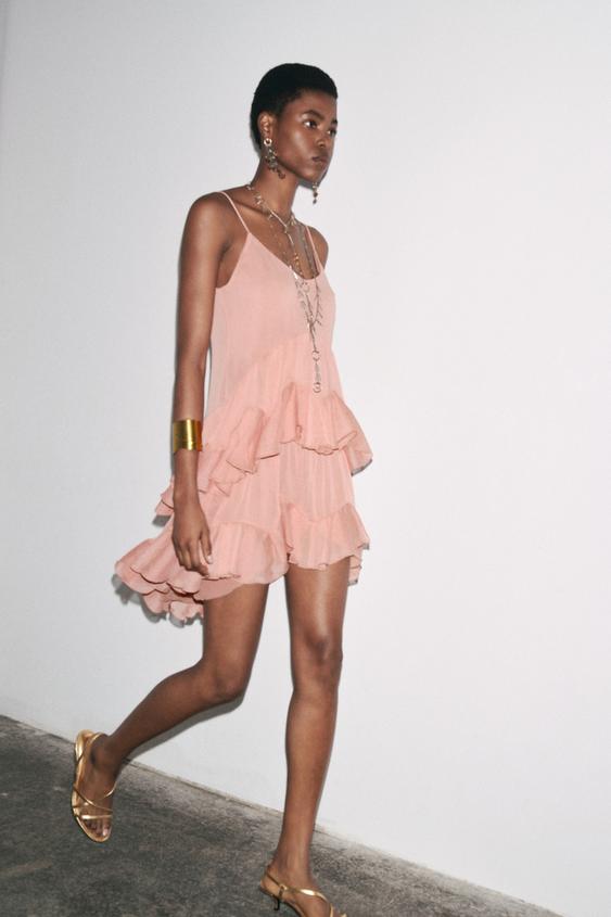 ZW COLLECTION SHORT RUFFLE DRESS