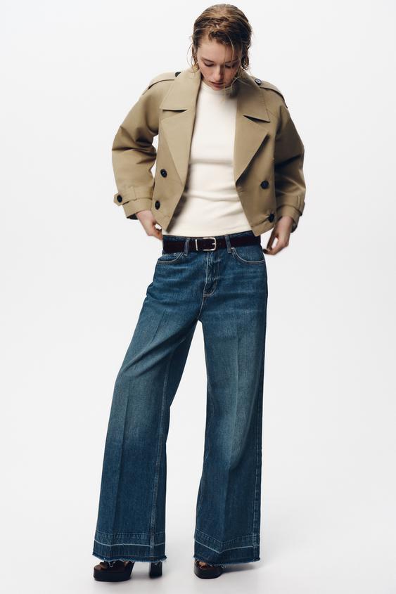 ZARA SHORT DOUBLE-BREASTED JACKET