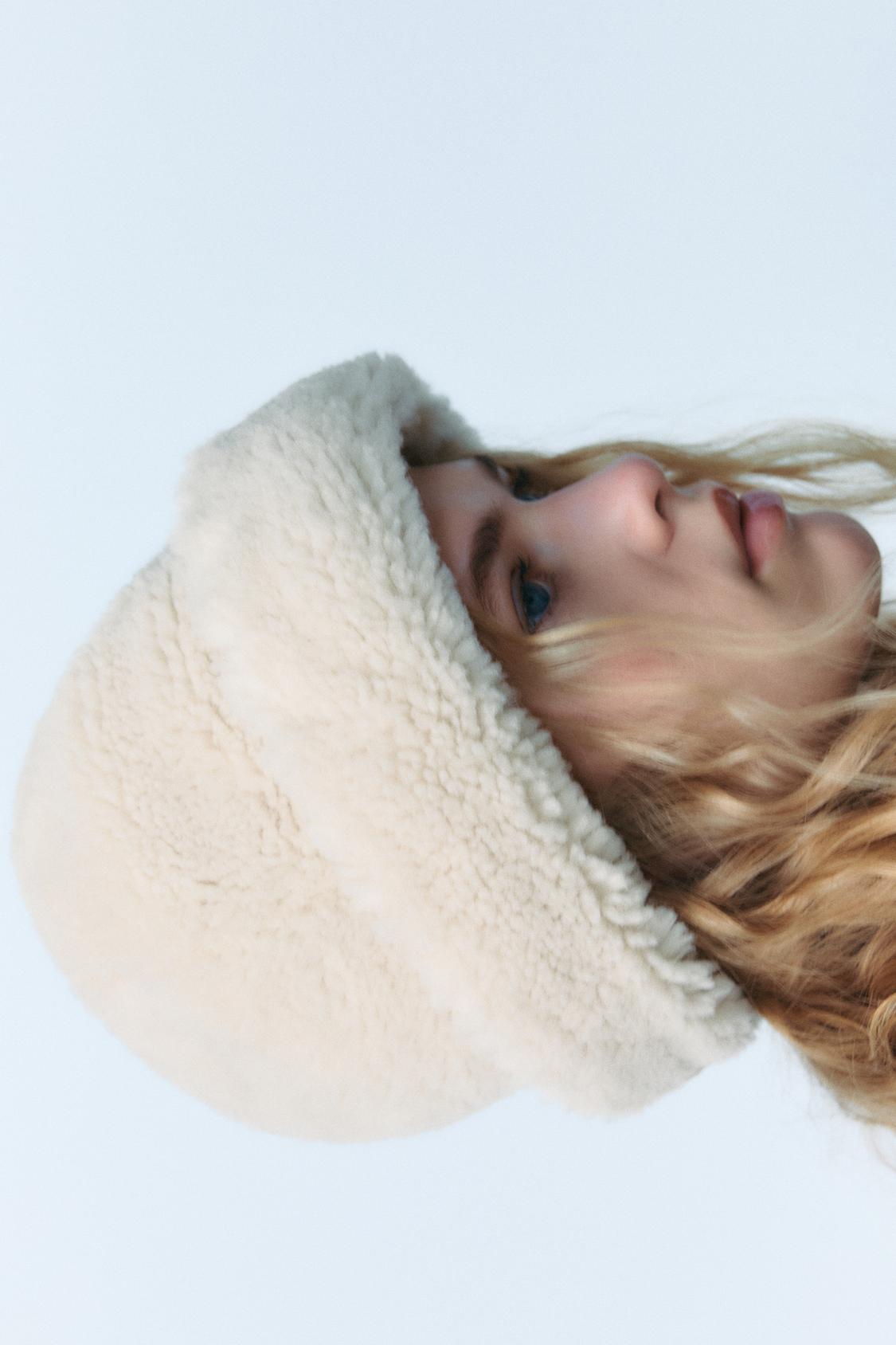 FAUX SHEARLING HAT