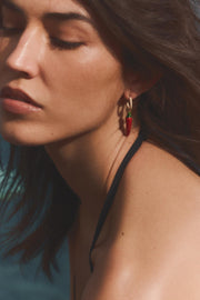 PACK OF ENAMELLED FRUIT EARRINGS